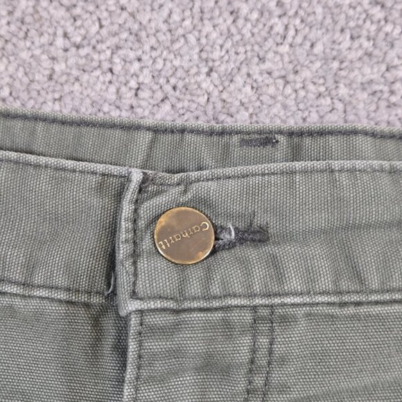 Carhartt Carpenter Shorts Green Utility Pockets Men's Sz 44 B278-MOS‎ - Picture 2 of 8